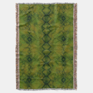 mossy green 001 Throw Blanket