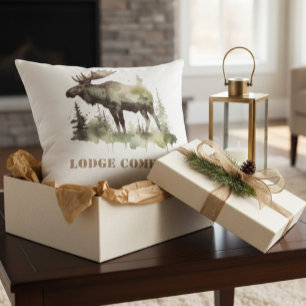 Mossy Moose Wildlife Portrait, custom Cushion