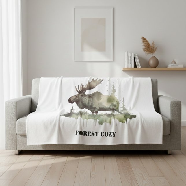 Mossy Moose Wildlife Portrait  Fleece Blanket (Creator Uploaded)
