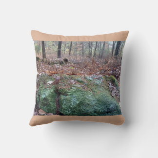 Mossy Rock Throw Pillow
