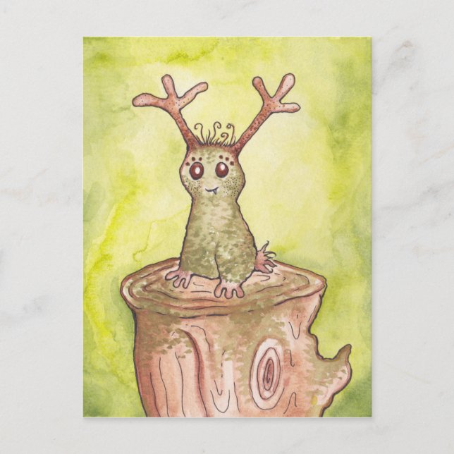 Mossy the Forest Spirit Postcard (Front)