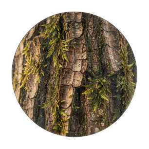 Mossy Tree Bark Forest Texture Cutting Board