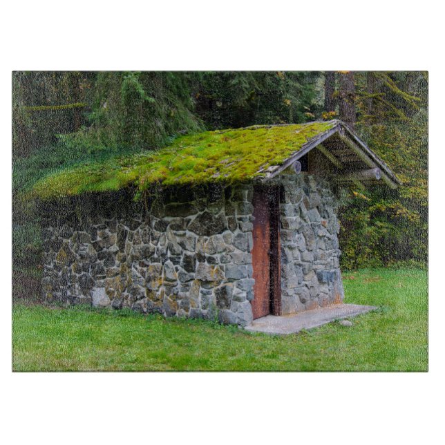 Mossy Well House Cutting Board (Front)