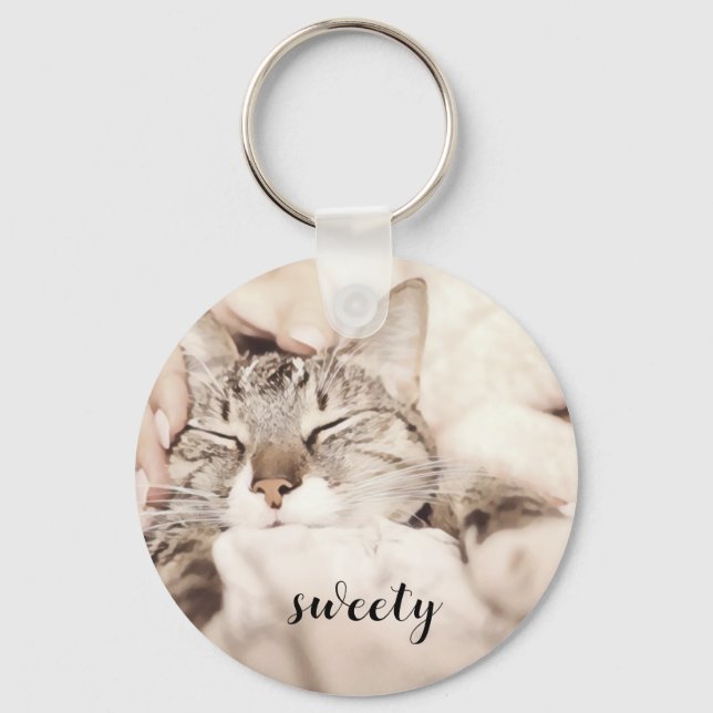most adorable little cat key ring (Front)