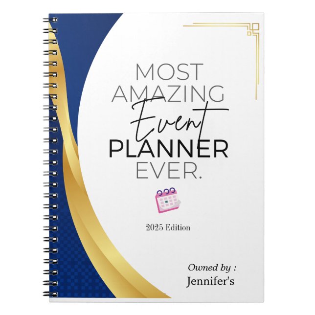 Most Amazing Event Planner Notebook (Front)