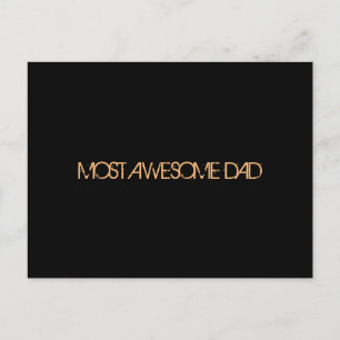"Most Awesome Dad" Postcard