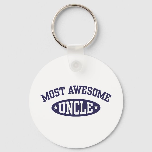 Most Awesome Uncle Key Ring (Front)