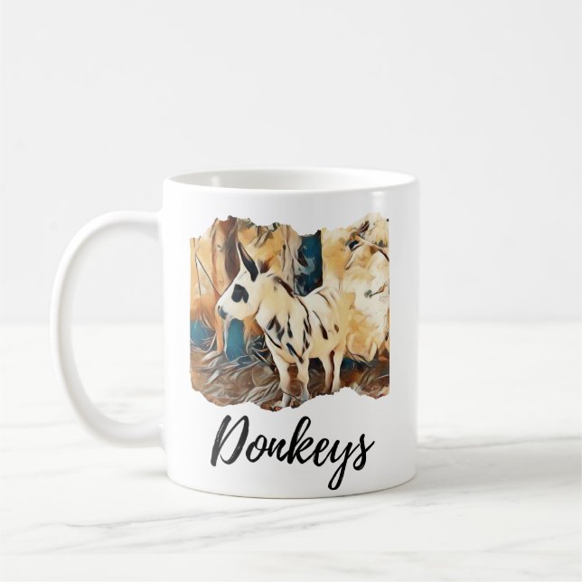 Most Beautiful Donkey Lover Mug Cup (Left)