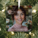Most Beautiful Woman Alive  Metal Tree Decoration<br><div class="desc">Celebrate your wife, girlfriend, or partner with a romantic and unforgettable gesture using our magazine cover-style ornament featuring the headline "Most Beautiful Woman Alive." Perfect for Valentine’s Day, birthdays, anniversaries, or simply to show your appreciation, this ornament is a heartfelt way to honour the love of your life. Fully customisable,...</div>