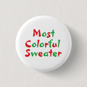 "Most Colourful Sweater" Award Button