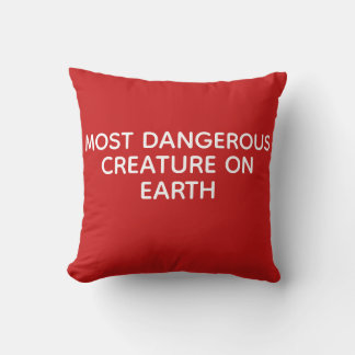 Most dangerous person on earth pillow