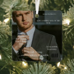 Most Dashing Man   Magazine photo Cover Metal Tree Decoration<br><div class="desc">Celebrate your husband, boyfriend, or partner in a stylish and unforgettable way with our magazine cover-style ornament, featuring the headline "Most Dashing Man of the Year." Perfect for Valentine’s Day, anniversaries, birthdays, or just because, this card highlights the charm and irresistible qualities of the man you adore. The ornament can...</div>
