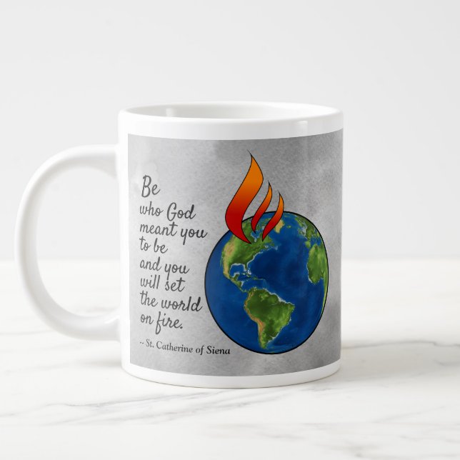 Most Famous St. Catherine of Siena Quote Large Coffee Mug (Left)