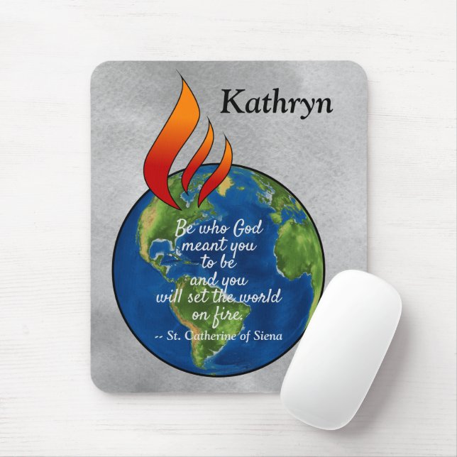 Most Famous St. Catherine of Siena Quote Mouse Pad (With Mouse)