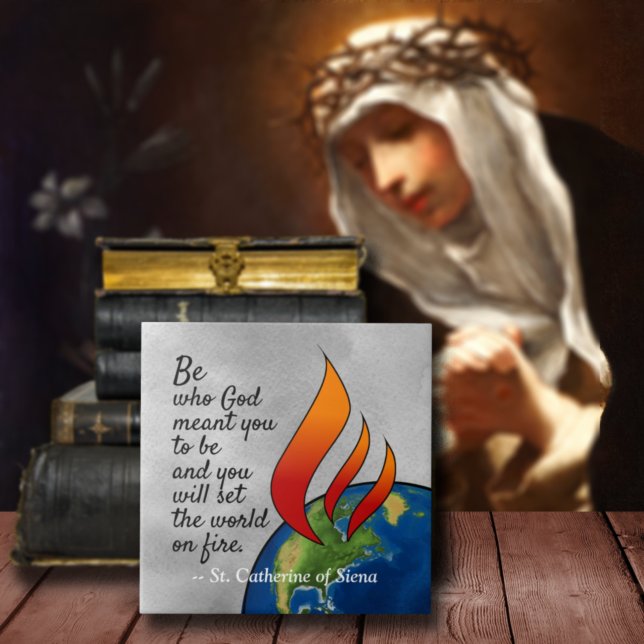 Most Famous St. Catherine of Siena Quote Tile (Creator Uploaded)
