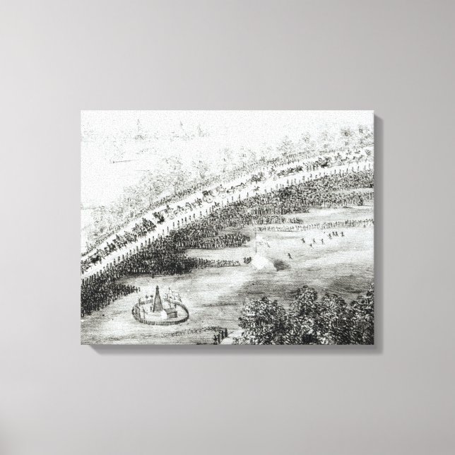 Most Gracious Majesty and Escort Leaving Canvas Print (Front)