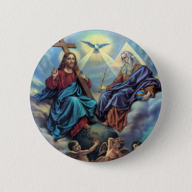Most Holy Trinity Button (Front)