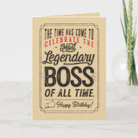 Most Legendary Boss of All Time
