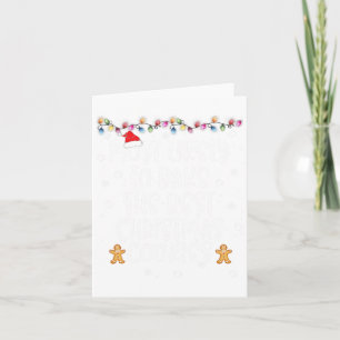 Most Likely To Bake Best Christmas Cookie Women Fa Card