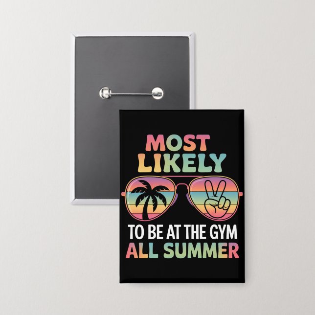 Most Likely To Be At The Gym All Summer Teacher (Front/Back)