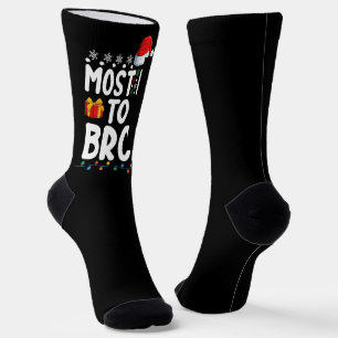 Most Likely To Be Broke Funny Christmas Holiday Socks