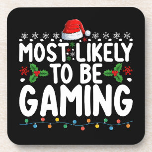 Most Likely To Be Gaming Video Games Gamers Coaster