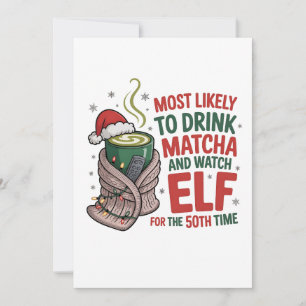 Most Likely to Be on Santa’s Nice List Christmas  Thank You Card