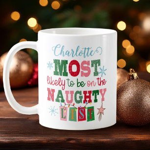Most Likely to Be on the Naughty List Coffee Mug