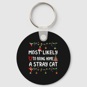 Most Likely To Christmas  Fun Matching Family Paja Key Ring