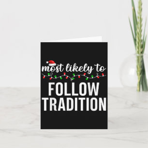 Most Likely To Christmas Matching Family Pyjamas A Card