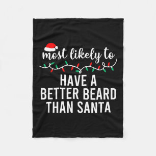 Most Likely To Christmas Matching Family Pyjamas F Fleece Blanket