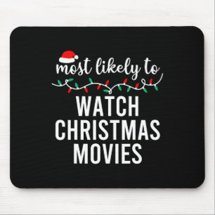 Most Likely To Christmas Matching Family Pyjamas F Mouse Pad