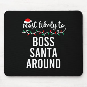 Most Likely To Christmas Matching Family Pyjamas F Mouse Pad