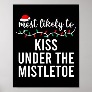 Most Likely To Christmas Matching Family Pyjamas Poster