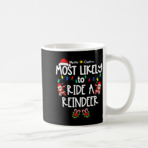 Most Likely To Christmas Shirt Matching Family Paj Coffee Mug