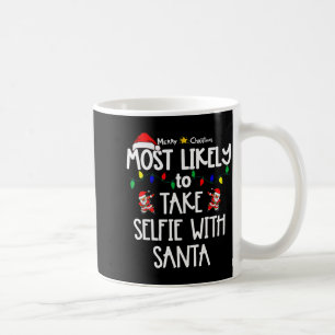 Most Likely To Christmas Shirt Matching Family Paj Coffee Mug