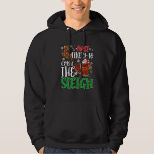 Most Likely To Crash The Sleigh  Family Christmas Hoodie