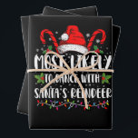 Most Likely To Dance With Santa’s Reindeer Family Wrapping Paper Sheet<br><div class="desc">Most Likely To Dance With Santa’s Reindeer Family</div>