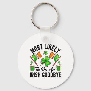 Most Likely To Do An Irish Good8 Key Ring
