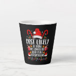 Most Likely To Drink Hot Chocolate Marshmallows Latte Mug<br><div class="desc">Most Likely To Drink Hot Chocolate With Extra Marshmallows Christmas Family Matching</div>