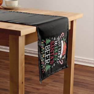 Most Likely To Drink Santa's Beer Matching Xmas Short Table Runner