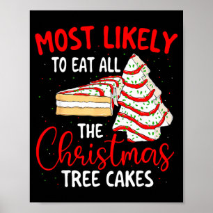 Most Likely To Eat All The Christmas Tree Cakes -  Poster