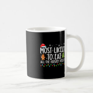 Most Likely To Eat All The Hershey Kisses Fun Xmas Coffee Mug