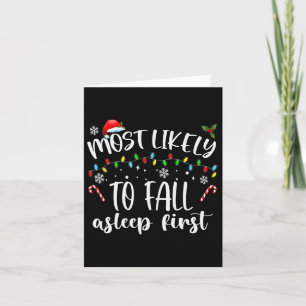 Most Likely To Fall Asleep First Card