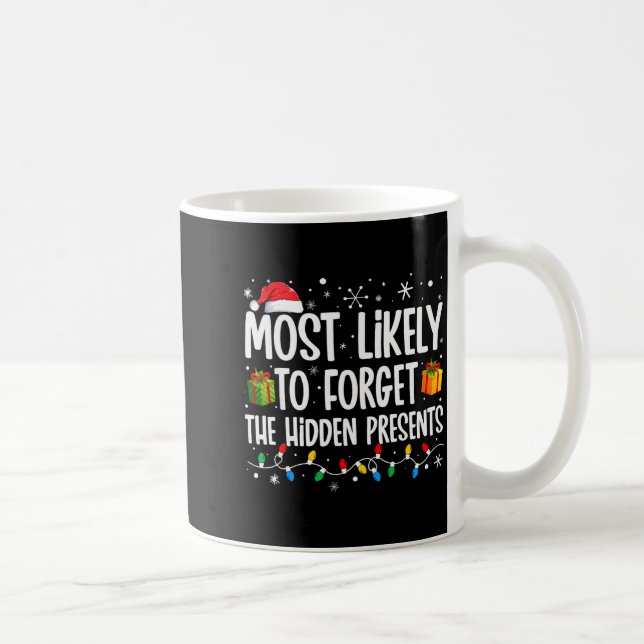 Most Likely To Forget The Hidden Family Christmas  Coffee Mug (Right)