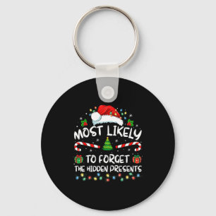 Most Likely To Forget The Hidden Family Christmas  Key Ring
