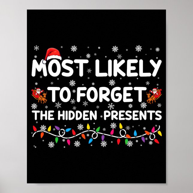 Most Likely To Forget The Hidden Xmas Baby  Poster (Front)