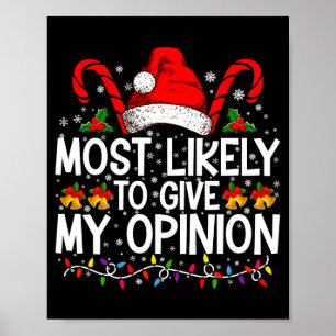 Most Likely To Give My Onion Funny Christmas Poster