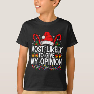 Most Likely To Give My Onion Funny Christmas T-Shirt