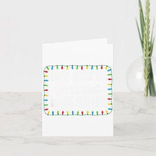Most likely to go skiing with santa - funny xmas card